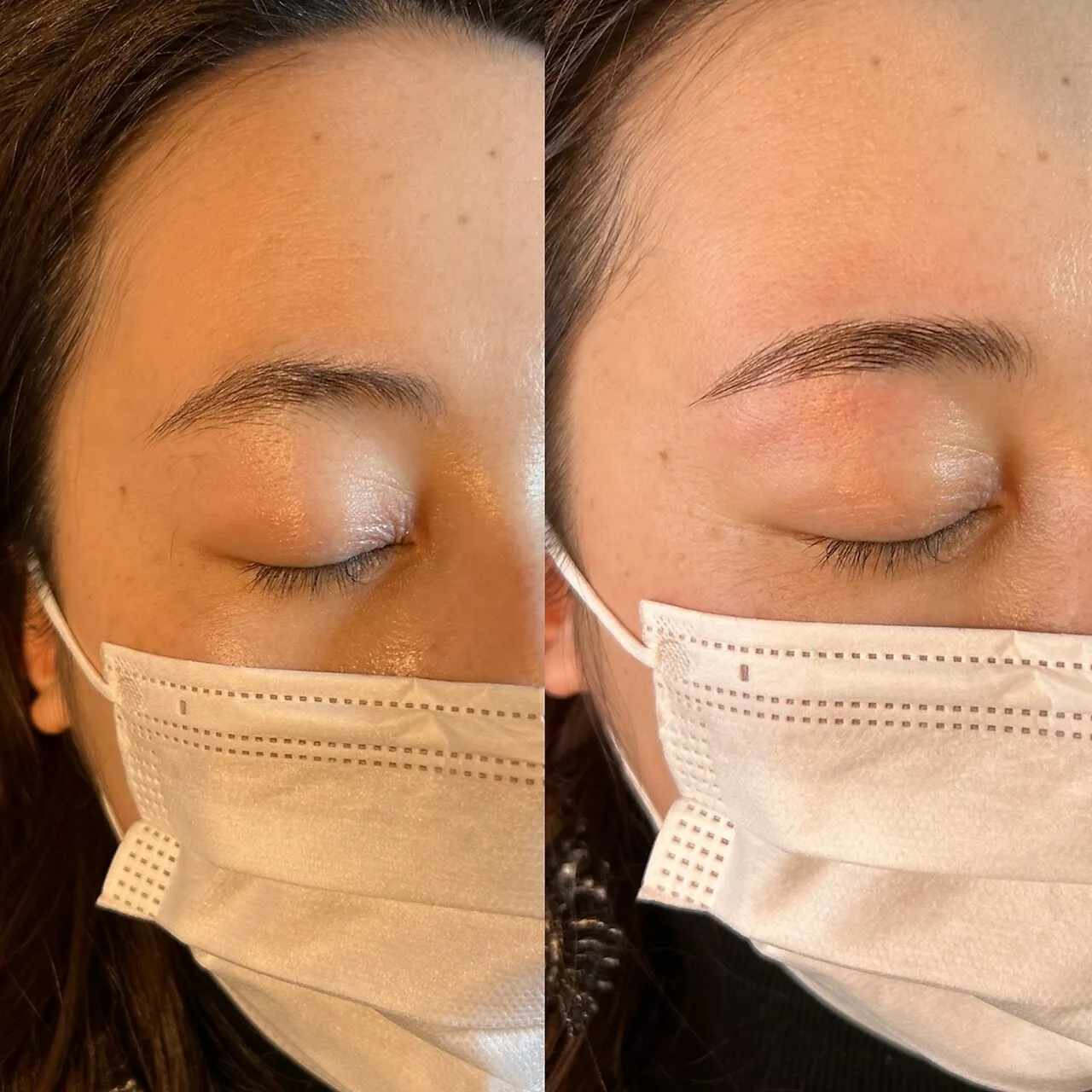 眉癖改善スタイリングパーマ